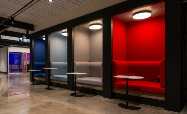 Hive custom banquette seating